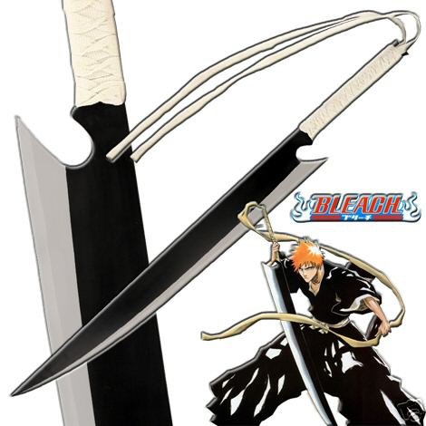 Wooden Sword - Bleach Ichigo Kurosaki Zangetsu Cosplay Sword