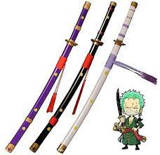 Wooden Sword with Scabbard - One Piece Roronoa Zoro Cosplay Enma Sword