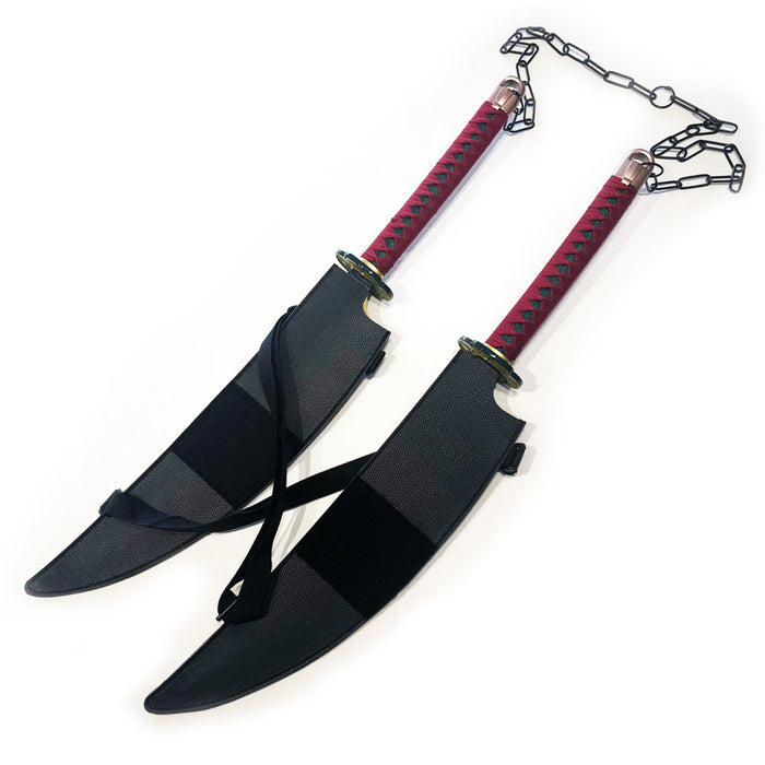 Metal Sword - DEMON SLAYER - Tengen Uzui METAL TWIN Sword DOUBLE Metal SWORD