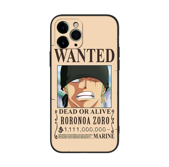 One Piece Phone Case Roronoa Zoro Wanted