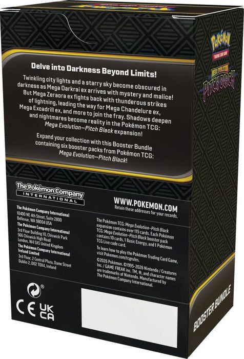 Pre-order: Pokemon TCG: Pitch Black - Booster Bundle Shipping 17th July 2026
