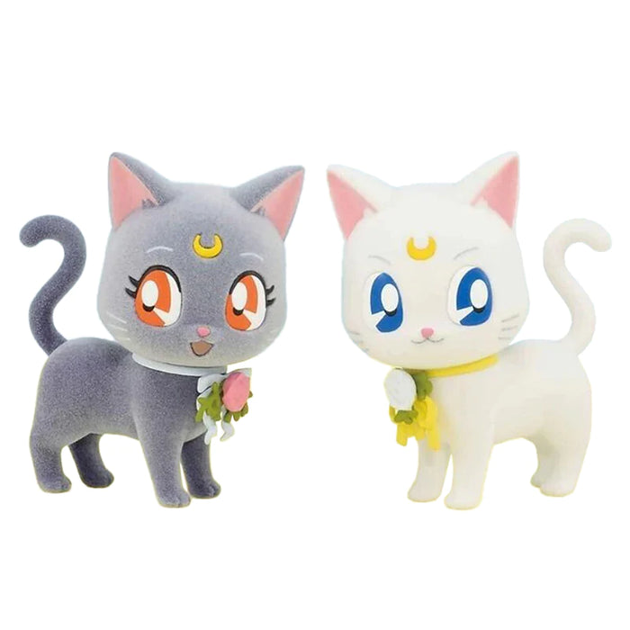 BANDAI BANPRESTO Sailor Moon Luna and Artemis Fluffy Puffy Figure