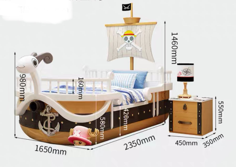 Pre-Order One Piece Ship-Themed Bed – Unique Anime Furniture for