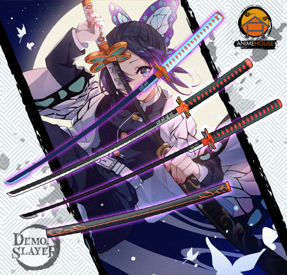 Wooden Sword with Scabbard - Demon Slayer Shinobu Kocho Cosplay (code 2016)