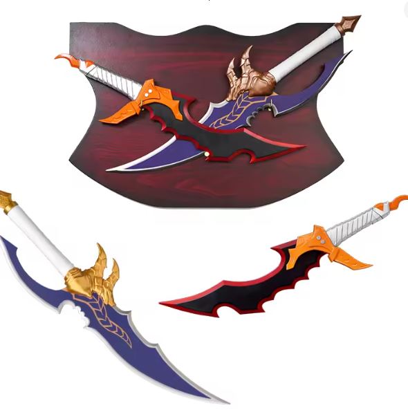Solo-Leveling Knight Killer Sword & Kasaka's Venom Fang Daggerblade, Metal Blade,Set Of 2 3105