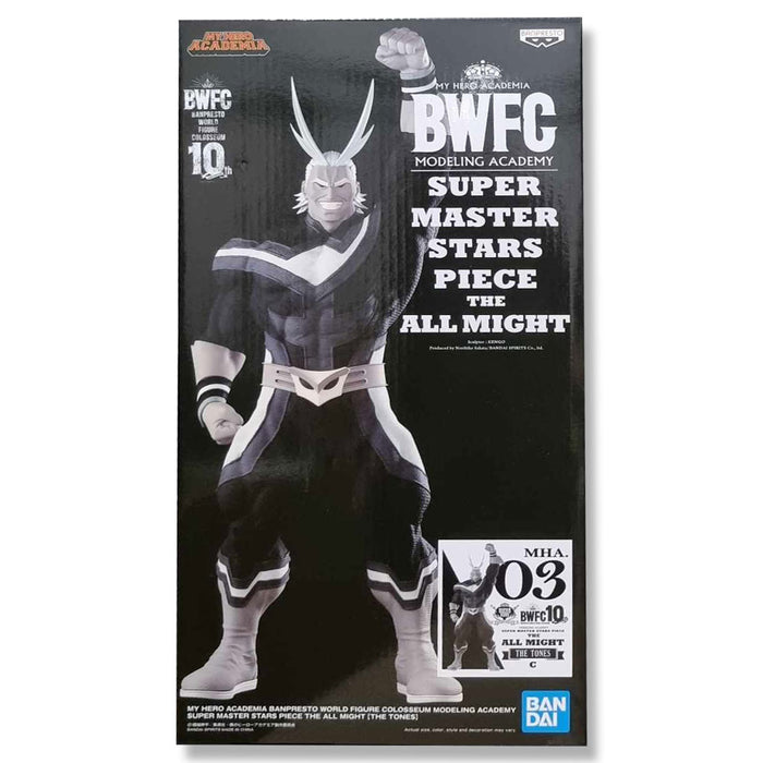BANDAI BANPRESTO My Hero Academia BWFC World Figure Colosseum Super Master Stars Piece All Might (Tones Ver.) Figure
