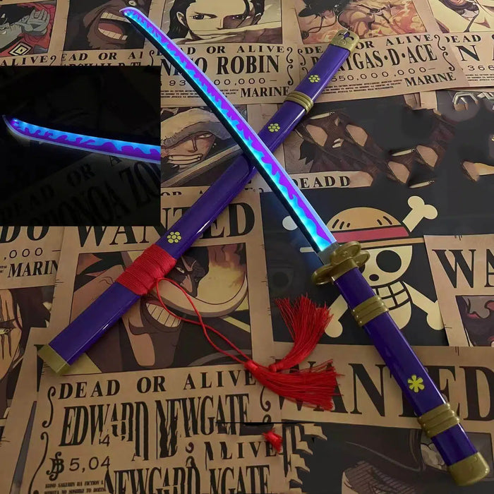 One Piece Zoro Light up Wooden Katana (Purple) G315