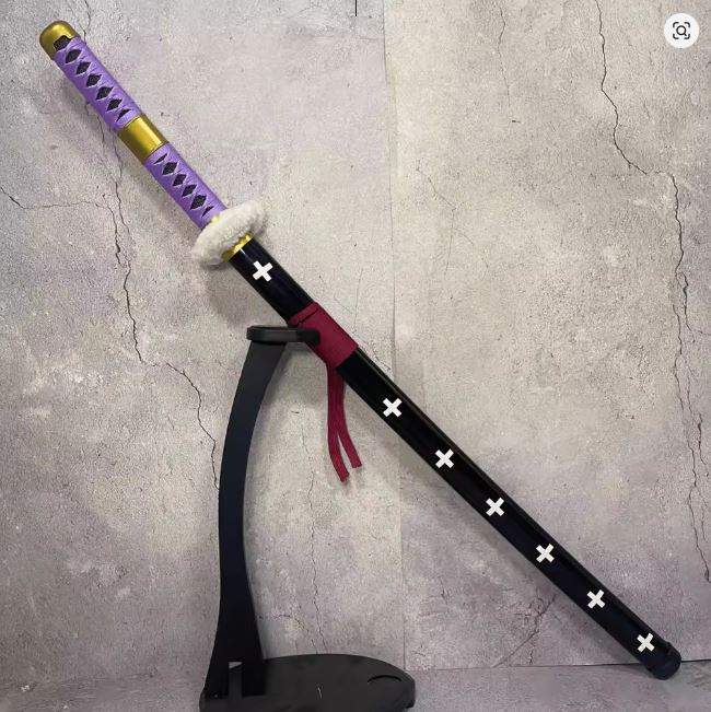 One Piece Law Light up Wooden Katana (Purple) G318
