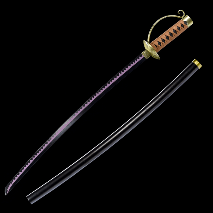 Metal Katana / Sword Gol D. Roger One Piece Gold D. Roger Cutlass Metal Replica Sword (370A/370/370B)