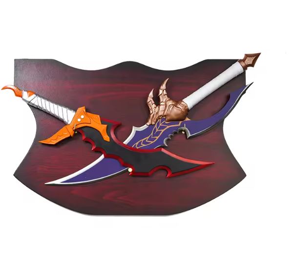 Solo-Leveling Knight Killer Sword & Kasaka's Venom Fang Daggerblade, Metal Blade,Set Of 2 3105