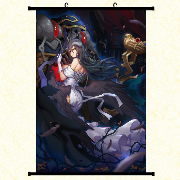 Wall Scroll - Overlord Albedo & Ainz Ooal Gown