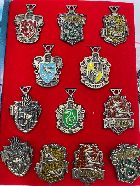 Harry Potter Houses Wearing necklace Pendant Cosplay 12 pcs/set Charm set accessories