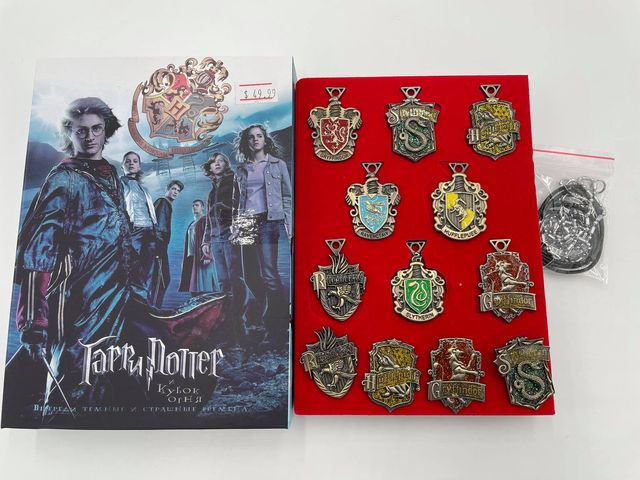 Harry Potter Houses Wearing necklace Pendant Cosplay 12 pcs/set Charm set accessories