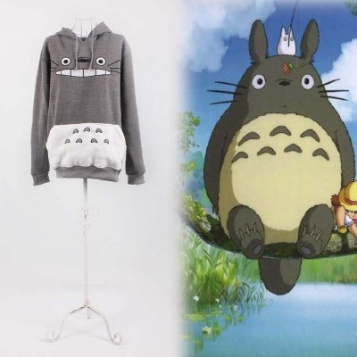 Totoro Hoodie Casual Sweatshirt Jumper Hoodie Clothes