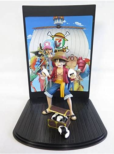 One Piece 7-Eleven Limited Luffy & Chopper Figure, Luffy Chopper Background Illustration With Limited 1000 Name
