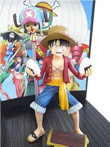 One Piece 7-Eleven Limited Luffy & Chopper Figure, Luffy Chopper Background Illustration With Limited 1000 Name