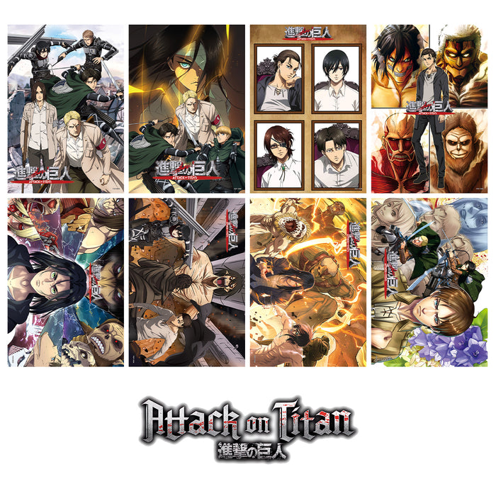 ATTACK ON TITAN 8PC A3-SIZE ANIME POSTER SET 3586