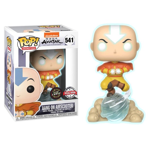 Funko Pop! Avatar The Last Airbender Aang on Airscooter Glow in The Dark GITD Chase Special Edition