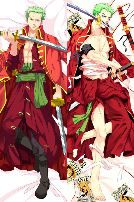 One Piece Zoro Dakimakura Hugging Peach Skin Body Pillow (O2