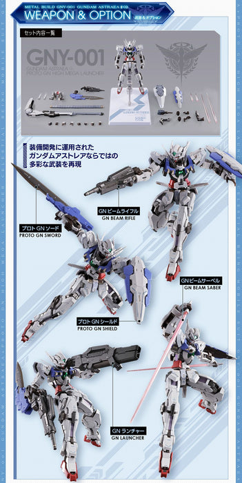 PRE-ORDER Metal Build GNY-001 Gundam Astraea + Proto GN High Mega Launcher Limited