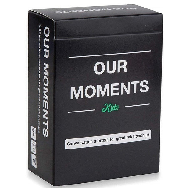 OUR MOMENTS Couples or Kids Conversation Starters for Great Relationships Board Game