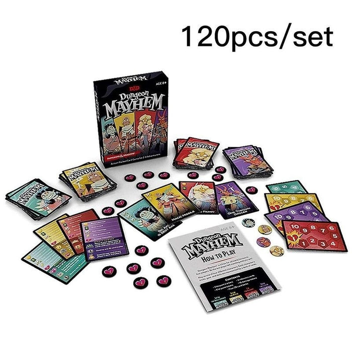 120pcs/pack Board Game for Dungeon Mayhemings Dragons Funny Game