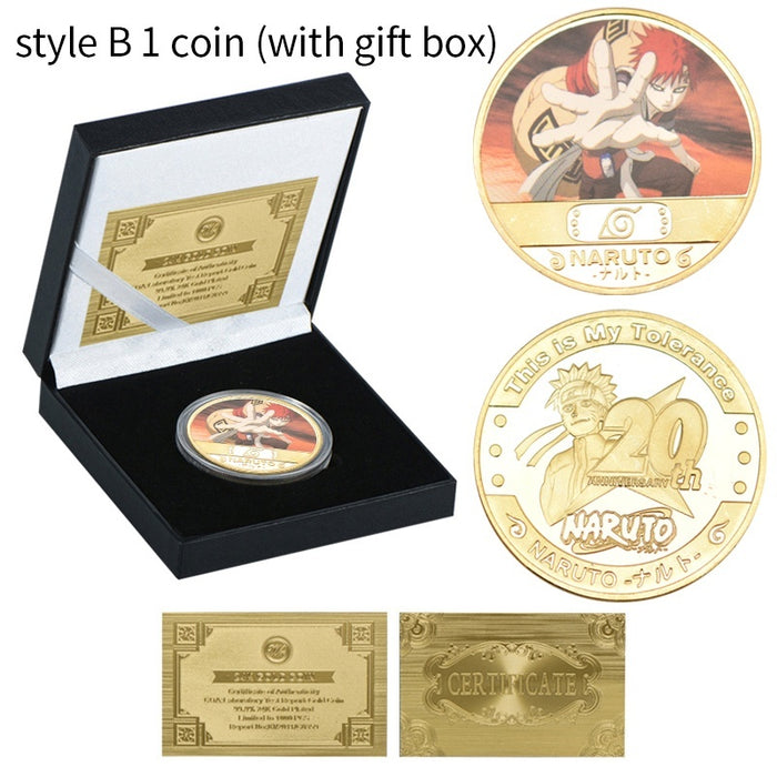 Naruto 20th Anniversary Gold Commemorative Coins