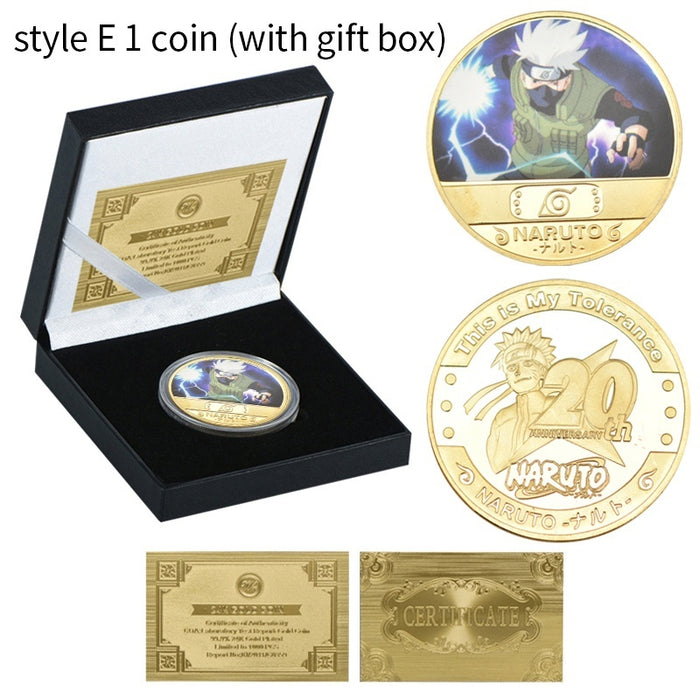 Naruto 20th Anniversary Gold Commemorative Coins
