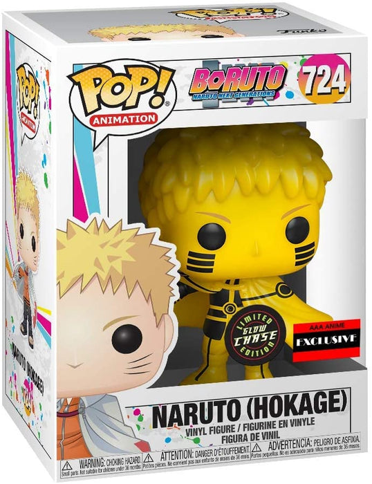 Funko Pop Chase Boruto Naruto Next Generations Pop! Animation Naruto (Hokage) Exclusive Vinyl Figure #724 [Glow-in-the-Dark, Chase Version] FUNKO