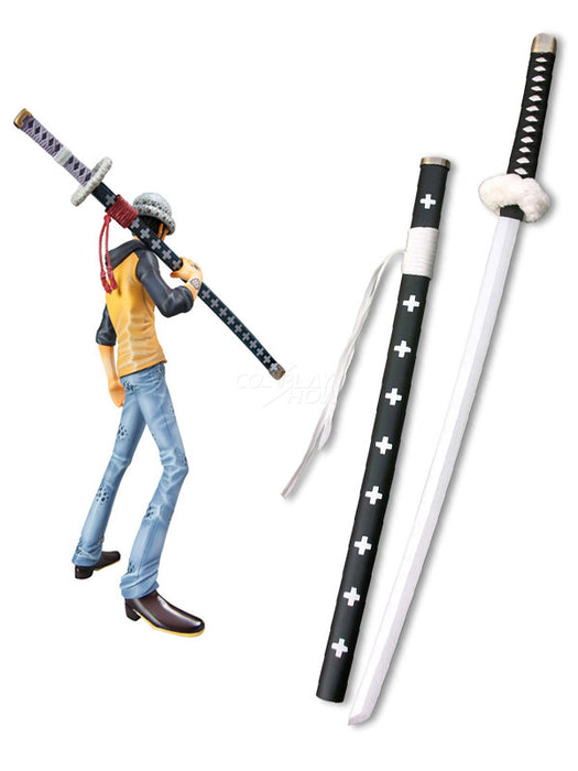 One Piece Trafalgar Law High-Density  Foam Sword Surgeon of Death Doctor with Wooden Scabbard 3605WT-1