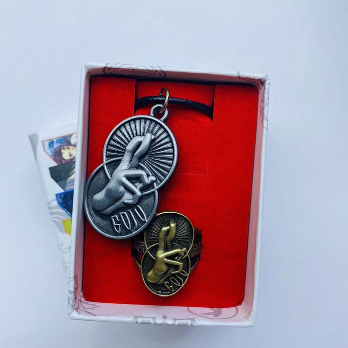 Jujutsu Kaisen - Gojo Small 2pc Anime Gift box Set (Ring + Necklace)