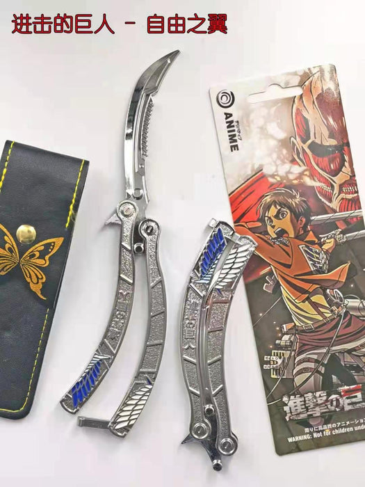 Attack on Titan Anime Butterfly Knife