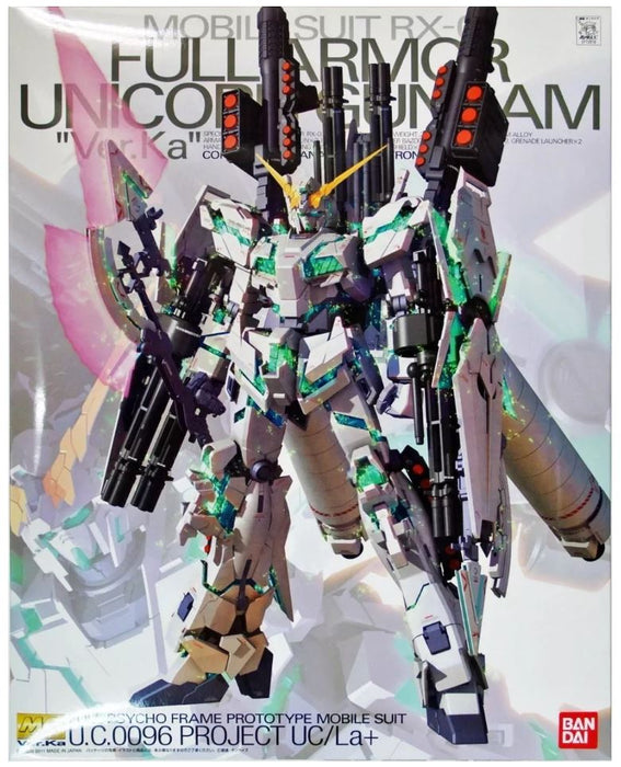 BANDAI NAMCO Gundam MG 1/100 Mobile Suit RX-0 Full Armor Unicorn Gundam (Ver. Ka) Model Kit