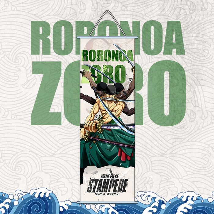 Mini Wall Scroll - One piece Roronoa Zoro