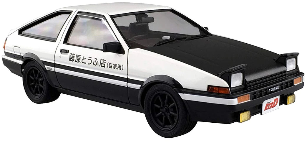 AOSHIMA Initial D Takumi Fujiwara's AE86 Toyota Trueno (Project D Ver.) 1/24 Scale Model Kit