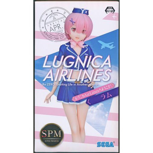 Sega: Re:Zero Super Premium Figure - RAM Welcome to Lugnica Airlines