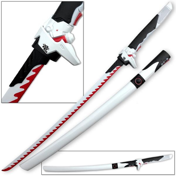 Overwatch Nihon Genji Dragon Blade Foam Cosplay Sword with Wooden Scabbard 669WT