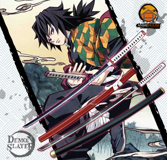 Metal Sword Demon Slayer - Giyu Tomioka Blue Nichirin Katana 337/3012