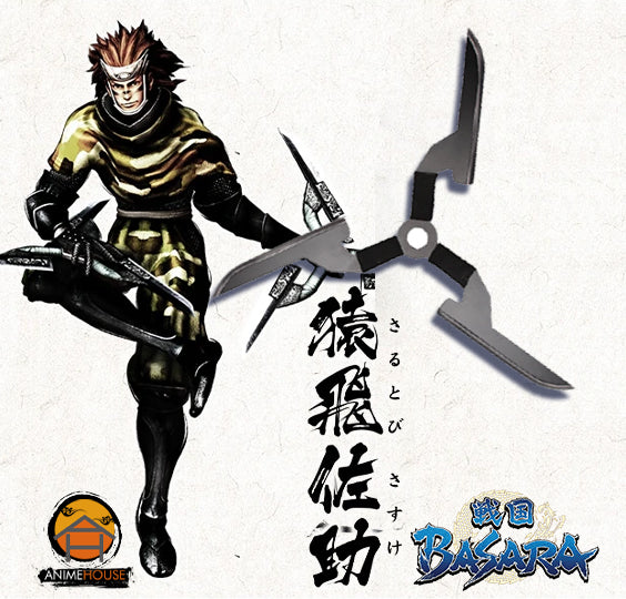 metal sword sengoku basara Sasuke Sarutobi shuriken 562c