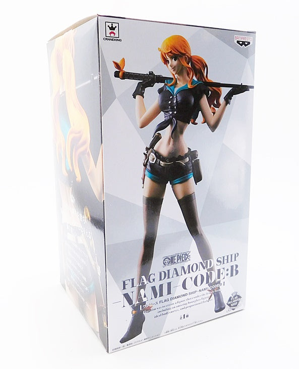 BANDAI BANPRESTO ONE PIECE FLAG DIAMOND SHIP NAMI CODE B Figure