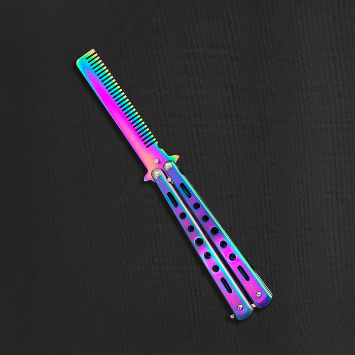 COMB HOLE BUTTERFLY KNIFE