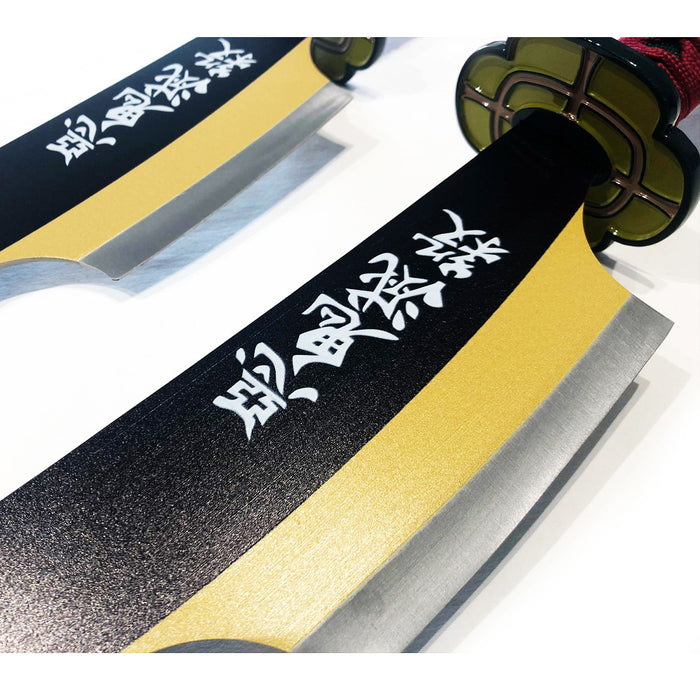 Metal Katana / Sword Tengen Uzui Demon Slayer: Kimetsu No Yaiba Metal Twin Sword (1-044 / 2-348)