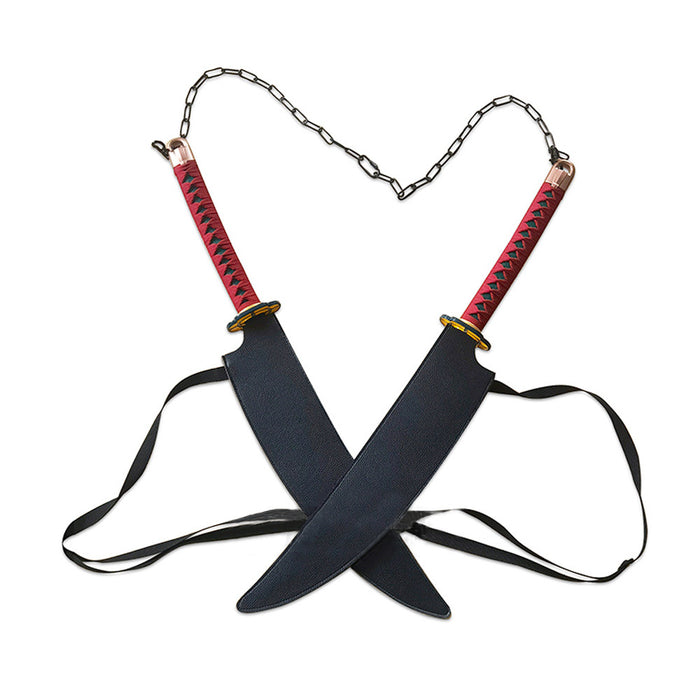 Metal Katana / Sword Tengen Uzui Demon Slayer: Kimetsu No Yaiba Metal Twin Sword (1-044 / 2-348)