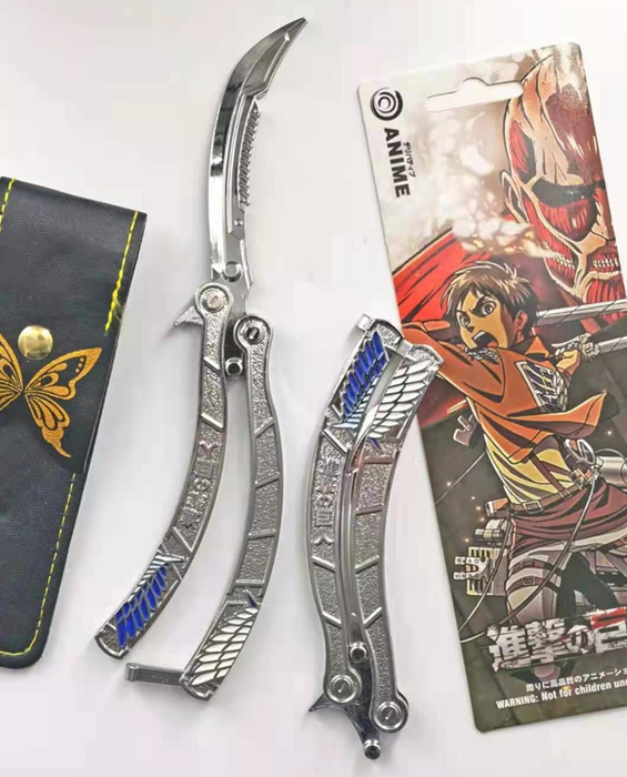 Attack on Titan Anime Butterfly Knife