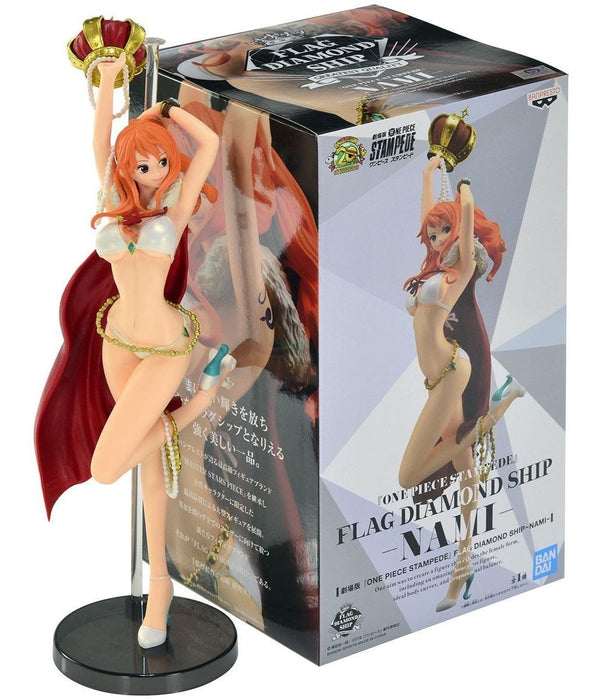 ONE PIECE STAMPEDE MOVIE - FLAG DIAMOND SHIP - NAMI FIGURE