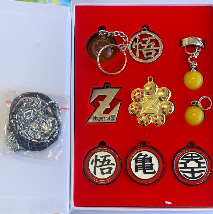 Dragon ball ring, necklace, earring cosplay set
