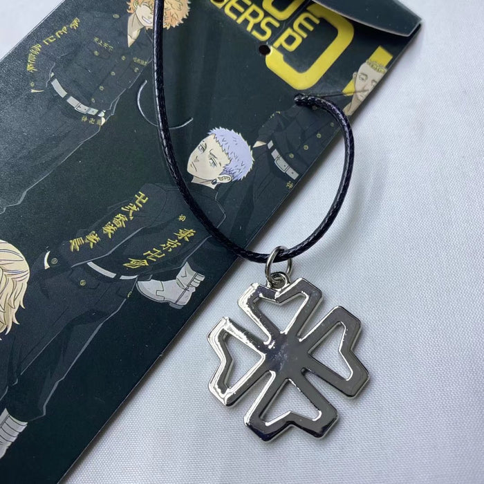 Anime Tokyo Revengers Keisuke Baji Necklace Punk Cross Pendant Multilayer  Leather Necklaces For Men Women Cosplay Jewelry - AliExpress
