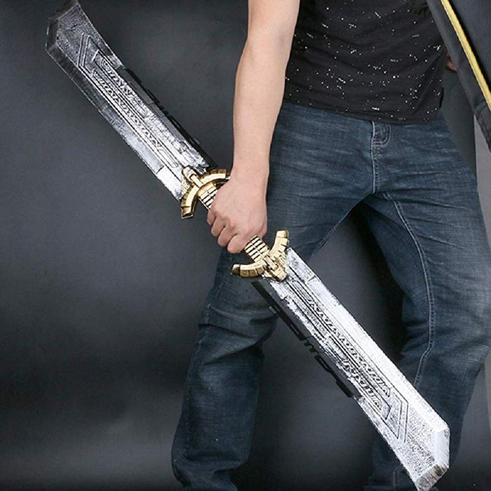 Cosplay Marvel Thanos Sword 107cm Thanos Double Edged Sword PU Foam Weapon