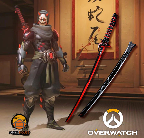 metal sword overwatch genji oni skin long sword 326