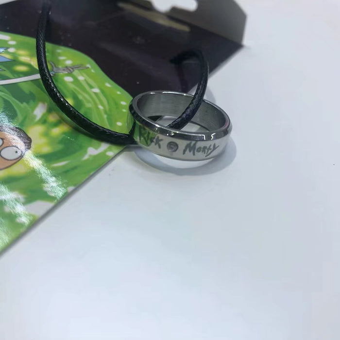 Rick & Morty Ring Necklace